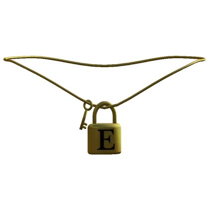 1.0 Gold Key Lock Initial - E