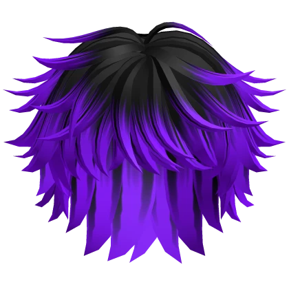 Black to Purple Messy Cool Boy Hair