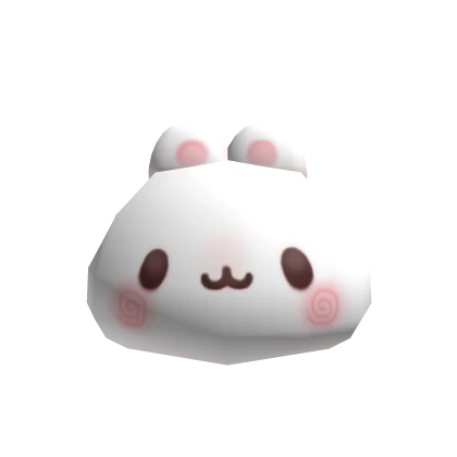 ♡ cute little bunny mochi on head kawaii pet