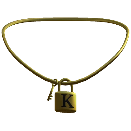 3.0 Gold Key Lock Initial - K