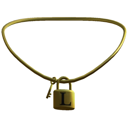 3.0 Gold Key Lock Initial - L