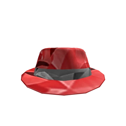 ☑️ Red Sparkle Fedora