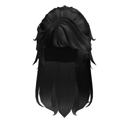 Y2k Layered Ponytail - Black