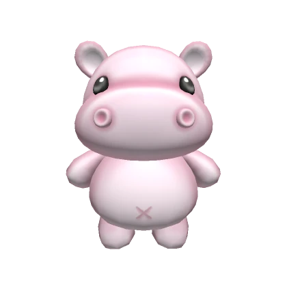 Hippo Plushie - pink