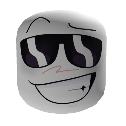 Cool Guy's Smirk Face [Institutional White]