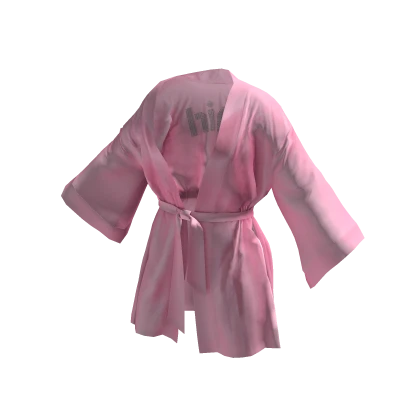 Silk Model Robe (Pink)