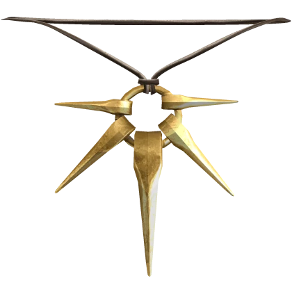1.0 Brutalist Gaian Tooth Star Gold Necklace