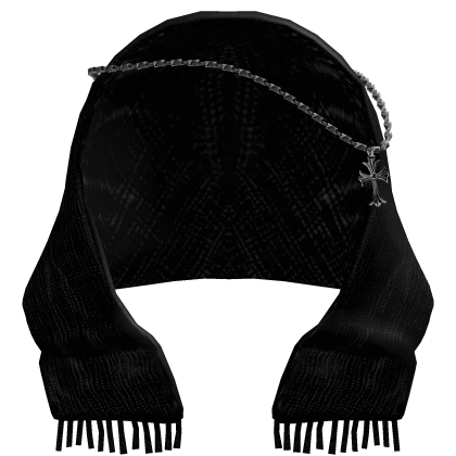 Vintage Chrome Scarf (Black) V2