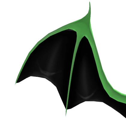 Green & Black head bat wings 