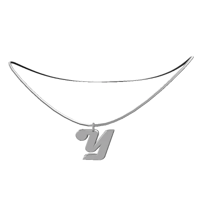 Y: Initial Necklace (Silver)