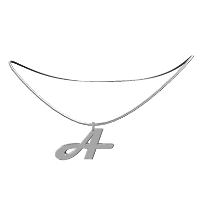 A: Initial Necklace (Silver)