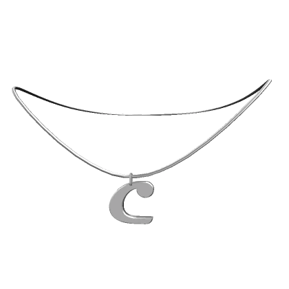 C: Initial Necklace (Silver)