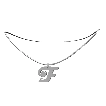 F: Initial Necklace (Silver)