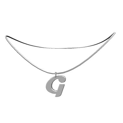 G: Initial Necklace (Silver)