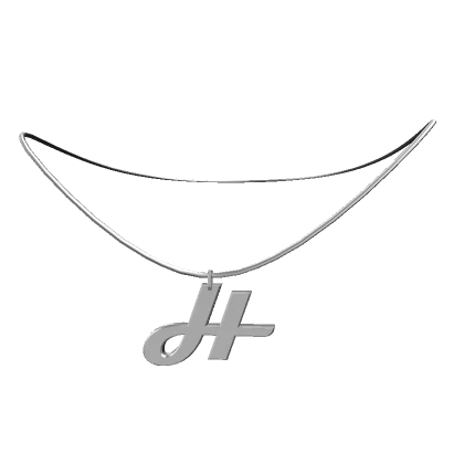 H: Initial Necklace (Silver)