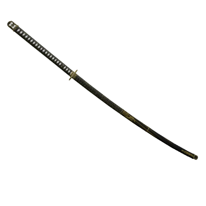 Sheathed Golden Katana Waist