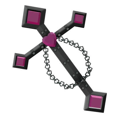 Pink Gothic Back Cross