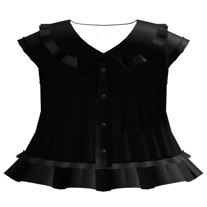 ⸸꒱ gothic lace doll dress in black