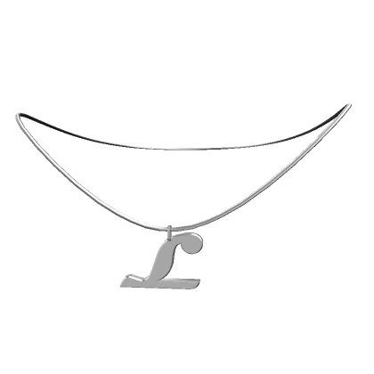 L: Initial Necklace (Silver)