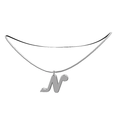 N: Initial Necklace (Silver)