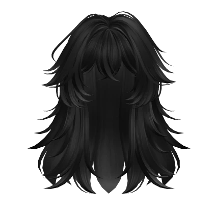 Layered Anime Wolf Girl Hairstyle (Black v1)