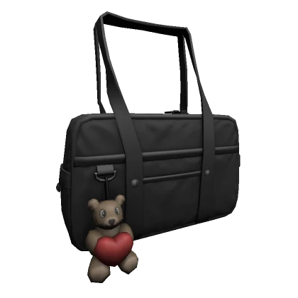 (1.0) Black Japanese School Bag