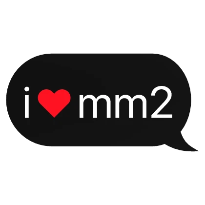i heart mm2 murder mystery 2 text