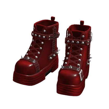 Dark Red Boots
