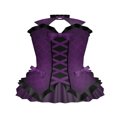 3.0 Witch laced up dress - purple/black