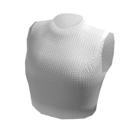 sleeveless croptop white