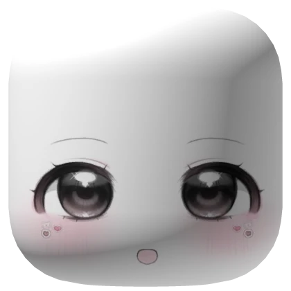 ♡ : cute doll sticker face :3 white ver.