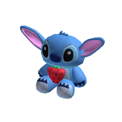 Blue Stitch Alien Bunny Plushie Cartoon Holdable