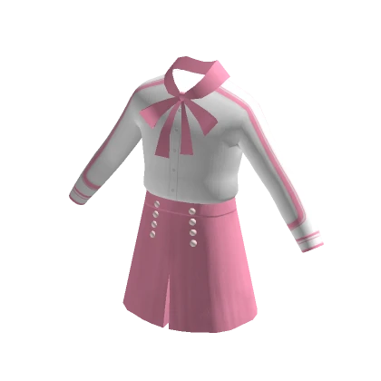 Cute School Dress - Pink