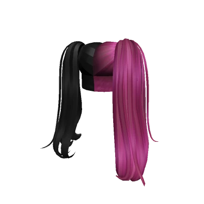 Punk Ponies Undercut in Pink/Black