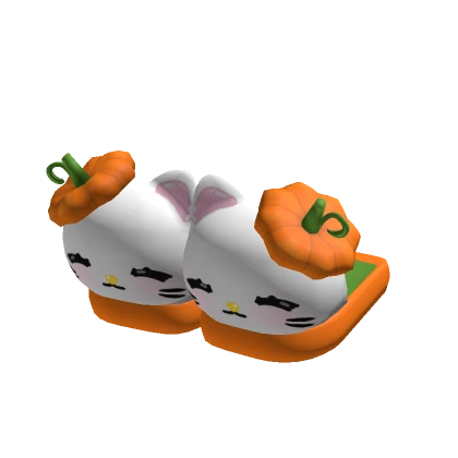 Halloween Kitty Slippers