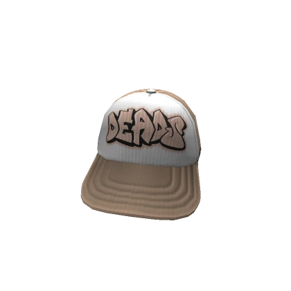 Beige&White Y2K DeadsV2 cap