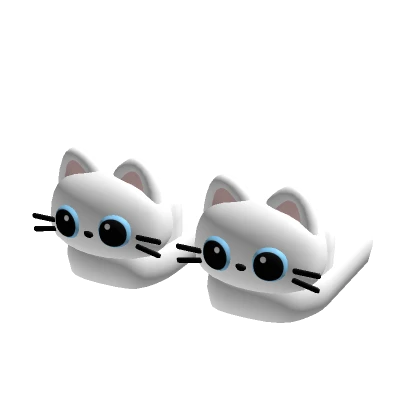 White Cat Slippers