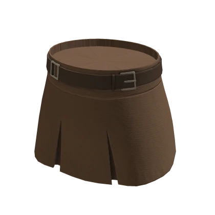 Coffee Brown Belt miniskirt