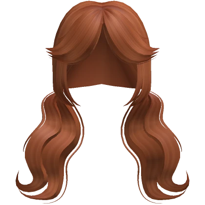 Cute Cottage Core Wave Pigtails ( Ginger )