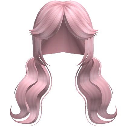 Cute Cottage Core Wave Pigtails ( Pink )