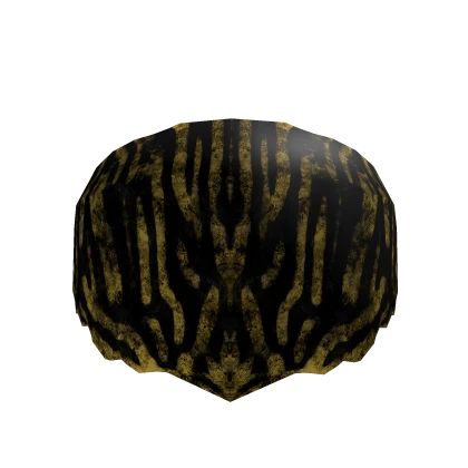 Gold Damascus Eyeless Mask