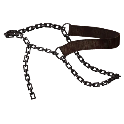 Brown Bloody Anguro Chained Belt