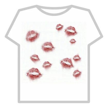 zombie goth emo lipstick marks kiss blood stains