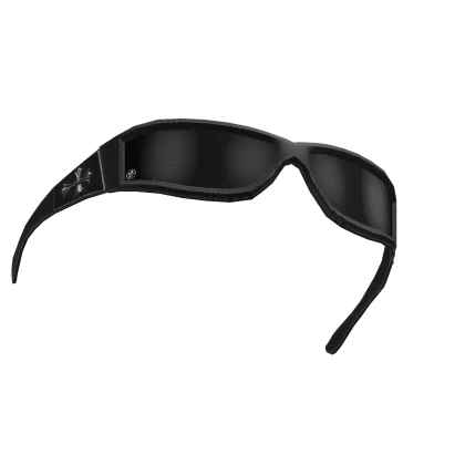  Raised Black Chrome Glasses