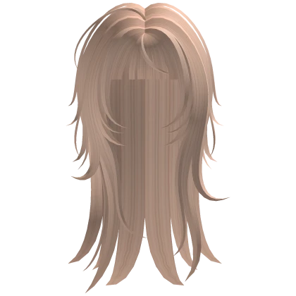long sleepy wolfcut in blonde
