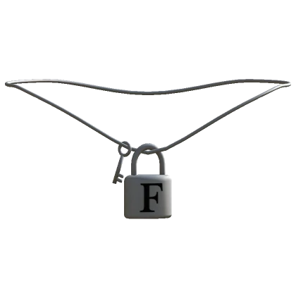 1.0 Silver Key Lock Initial - F