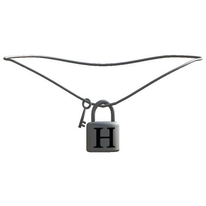 1.0 Silver Key Lock Initial - H