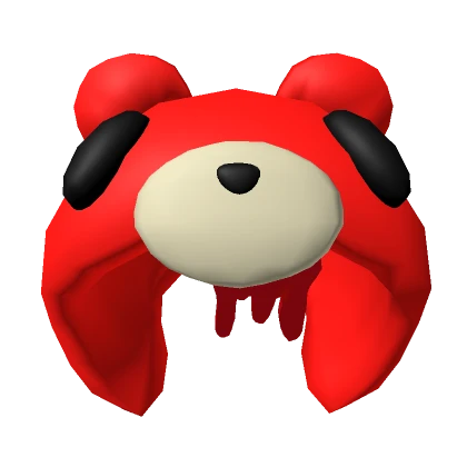 Red Monster Plushie Hood