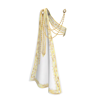 3.0 Royal sash with cape - white/gold
