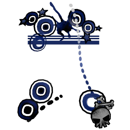 Emo Grunge Frutiger Metro Y2k Blue Aura